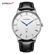 LONGBO 5015 Jiusko Analog Men's Divers Watch Quartz Movement Watch For Men Leather Classic Sport Casual Watches